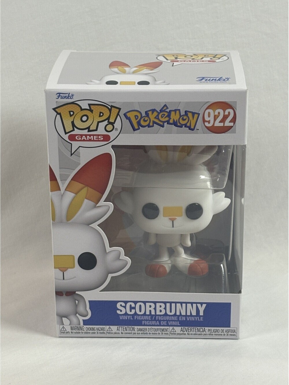 SCORBUNNY - Pokemon Funko POP! Games #922 Collectible Vinyl Figure NEW IN STOCK